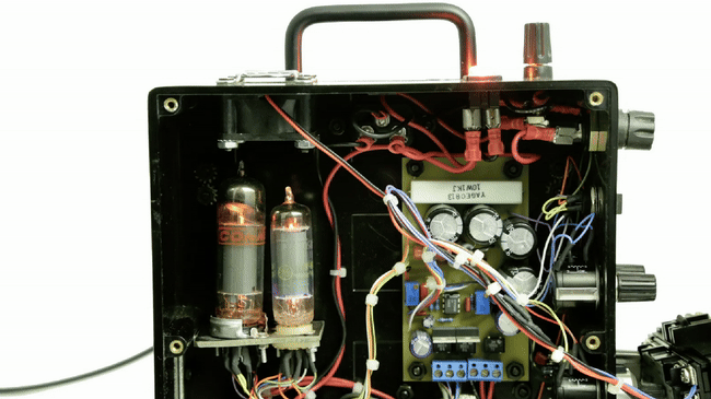 Model B device gif image from light to dark