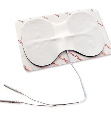 rectangular carbon patches non-adhesive with electrode connectors