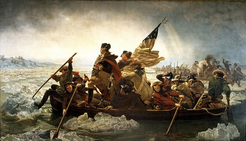 painting of George Washington crossing the Delaware river