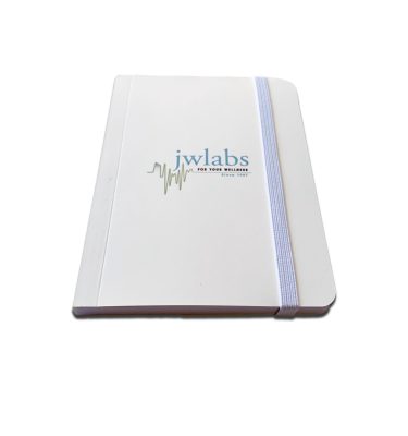 JWLABS lined Notebook angled view