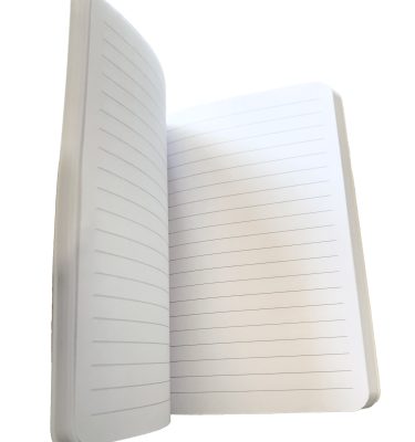 JWLABS lined Notebook open showing lined pages